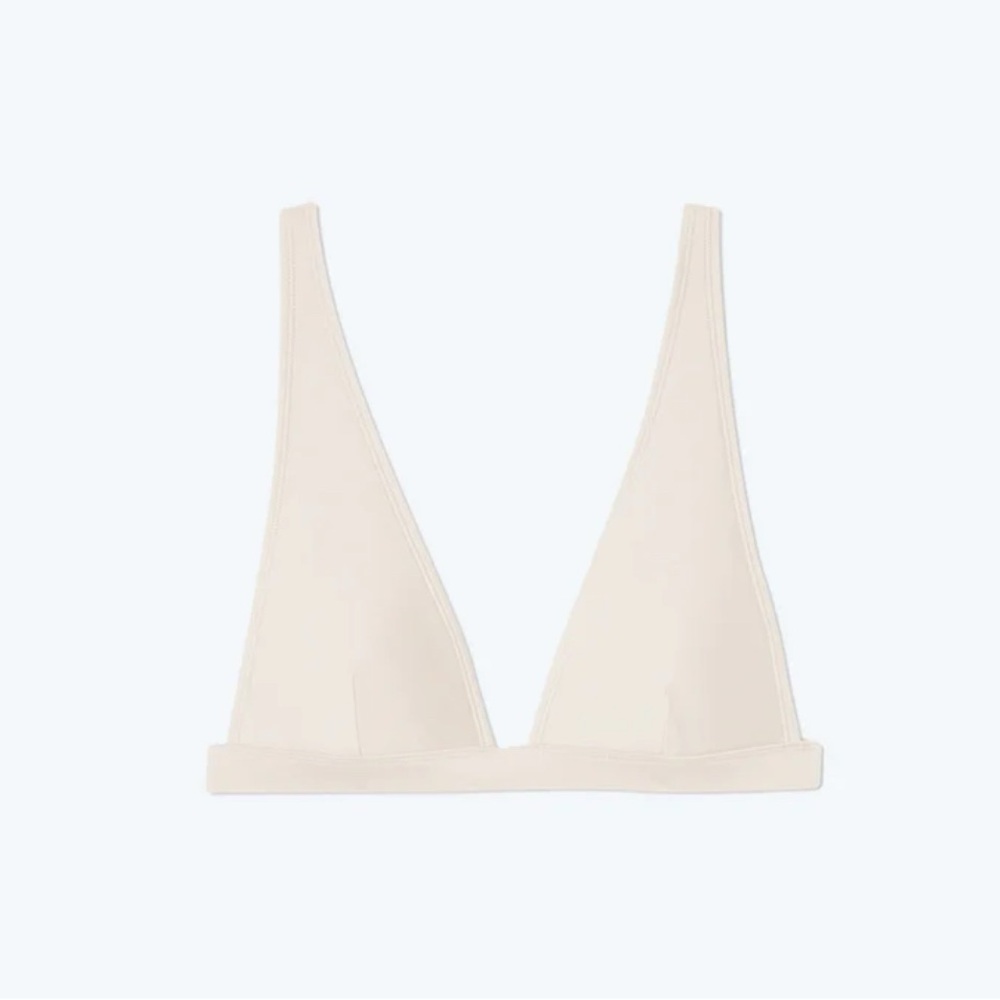 NWT [Summersalt] Plunge Bikini Swimsuit Top in White Sand Women’s Multiple Sizes - Picture 5 of 13